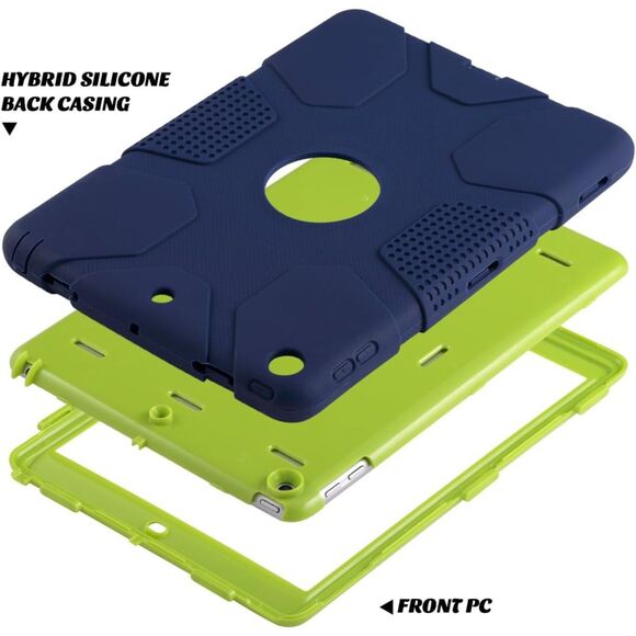 NWT ULAK iPad 9.7 inch 2018/2017 Case, Armor series Heavy Duty Shockproof Navy - Picture 4 of 12